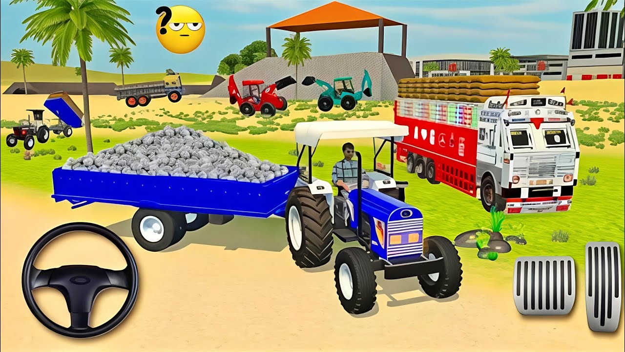🔴Drive JCB and Uploading 🪨🏗Stone From Dumper🌋 Truck in Game 