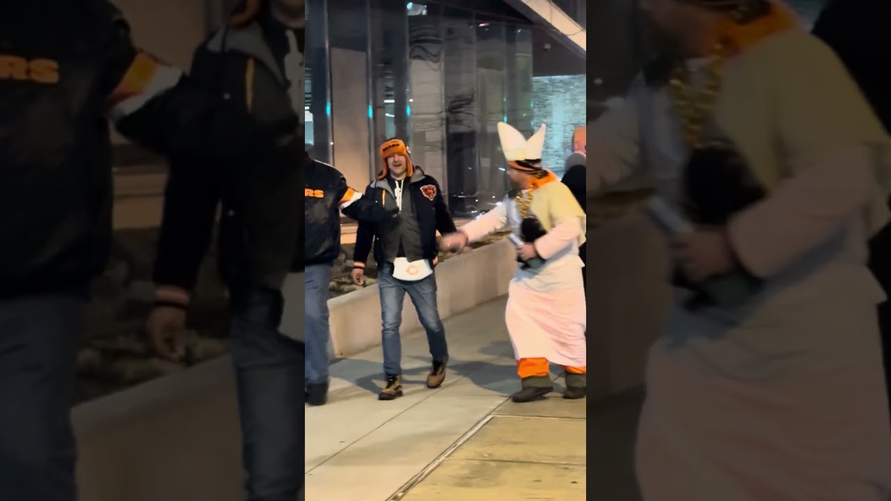 Pope blessed da bears last night but drank too much holy cut water #dabears #chicagobears