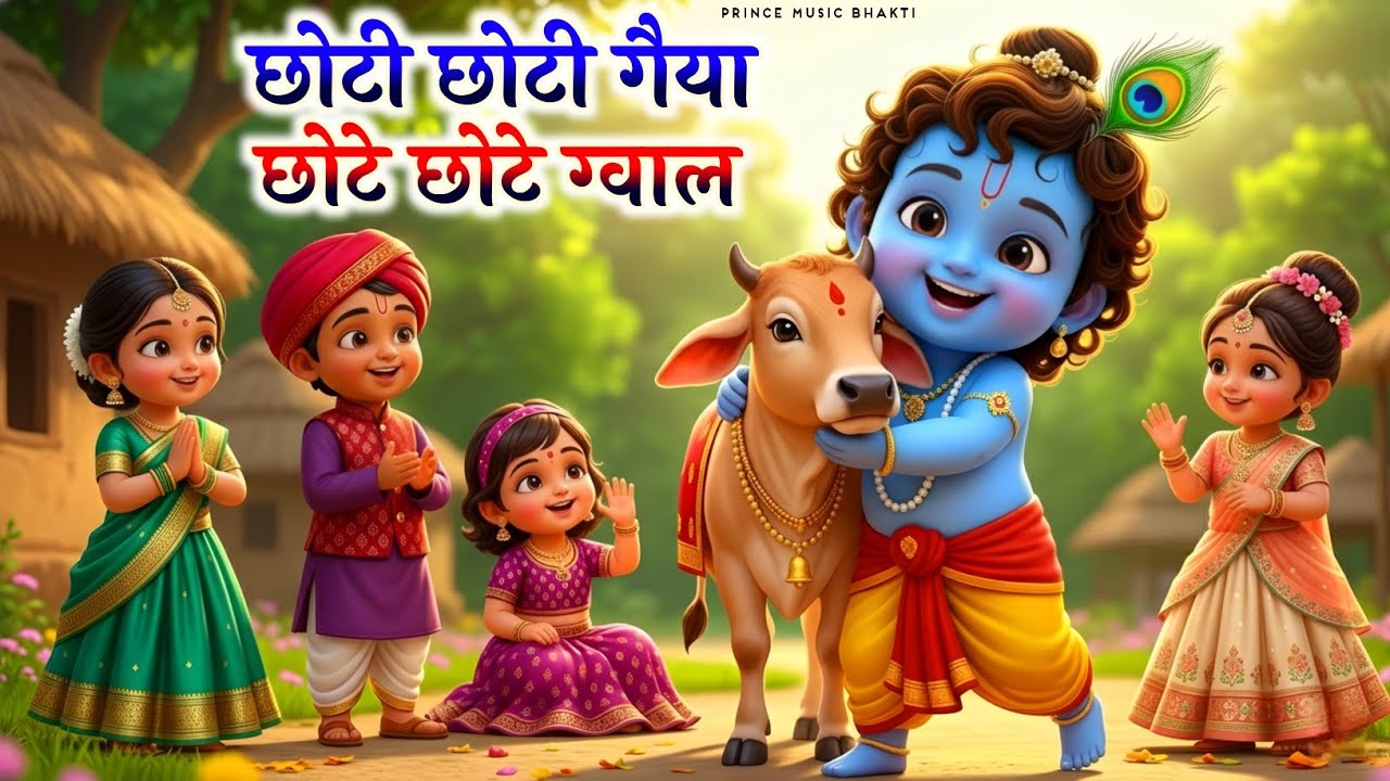 Choti Choti Gaiya, Chote Chote Gwal | छोटी छोटी गैया | #Little Krishna Bhajan - Krishna Bal Leela