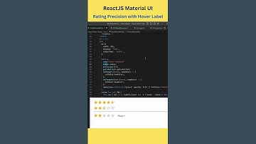 Must Know #react material UI Rating precision with hover label concept #shorts #hindi