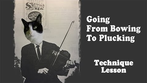 Fiddle Lesson - Going From Bowing To Plucking