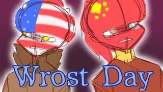 (Flipaclip) First date || CountryHumans Animatic || China & Usa - Unfinished