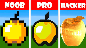 NOOB VS PRO VS HACKER Minecraft Pixel art🍏Golden Apple🍎