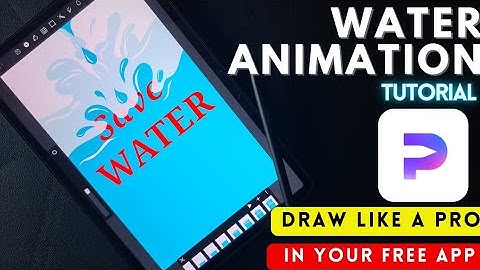 HIPAINT | How to make WATER Animation in #hipaint , easy step by step Animation beginners tutorial