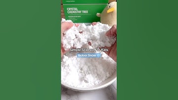 Simple Science For Kids - Indoor Snow ❄️ #kiwico #science #scienceforkids #kidsactivities