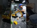 can boost the digging power of this 1/12 scale RC hydraulic excavator 323GX by adding steel balls!