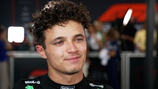 Lando Norris beaming after second podium in a row Post-Race Interview F1 Hungarian GP 2023