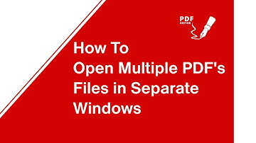 How To Open Multiple PDF