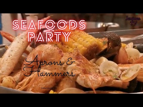 BEST SEAFOODS PARTY – APRONS & HAMMERS DUBAI (VIDEO # 3) | Janjoun TV