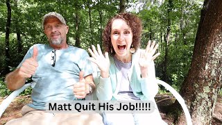 Big News: Matt Quit His Job! Insurance? Retirement? What if?