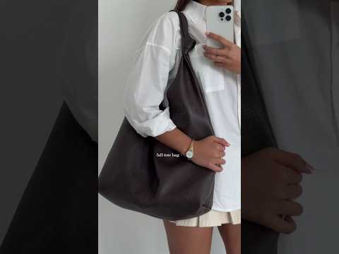 Pov You Found The Perfect Oversized Fall Tote Unboxing Fallfashion 