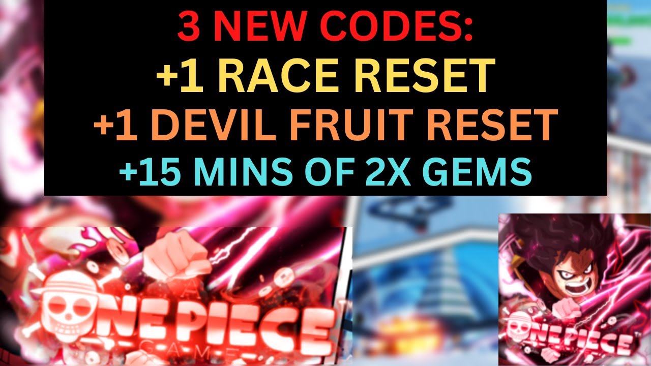 3 NEW CODES* *+1 RACE RESET AND DEVIL FRUIT RESET* ALL WORKING IN A ONE  PIECE GAME SEPTEMBER 2022! 