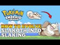 Pokemon Emerald - How To Evolve Slakoth into Vigoroth and Slaking