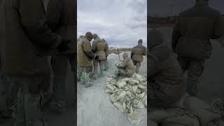 Вооруженные силы РК пытается спасти населённый пункт вблизи города Астаны от потопа