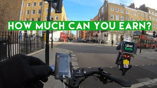 HOW MUCH CAN YOU EARN WITH UBER EATS + GIVEAWAY | LONDON 2023