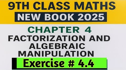 9thClass Math |Chapter 4 Exercise 4.4 |Square Root by Factorization & Division Method |Full Solution