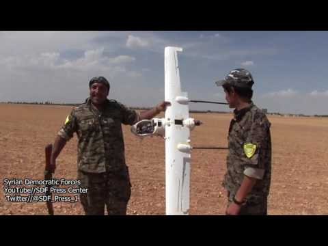 Syrian democratic forces fell down ISIL Military drone