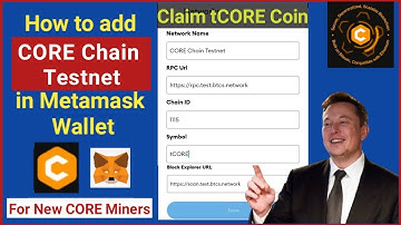 How to add CORE Chain Testnet in Metamask Wallet | Claim tCORE on CORE Chain Faucet