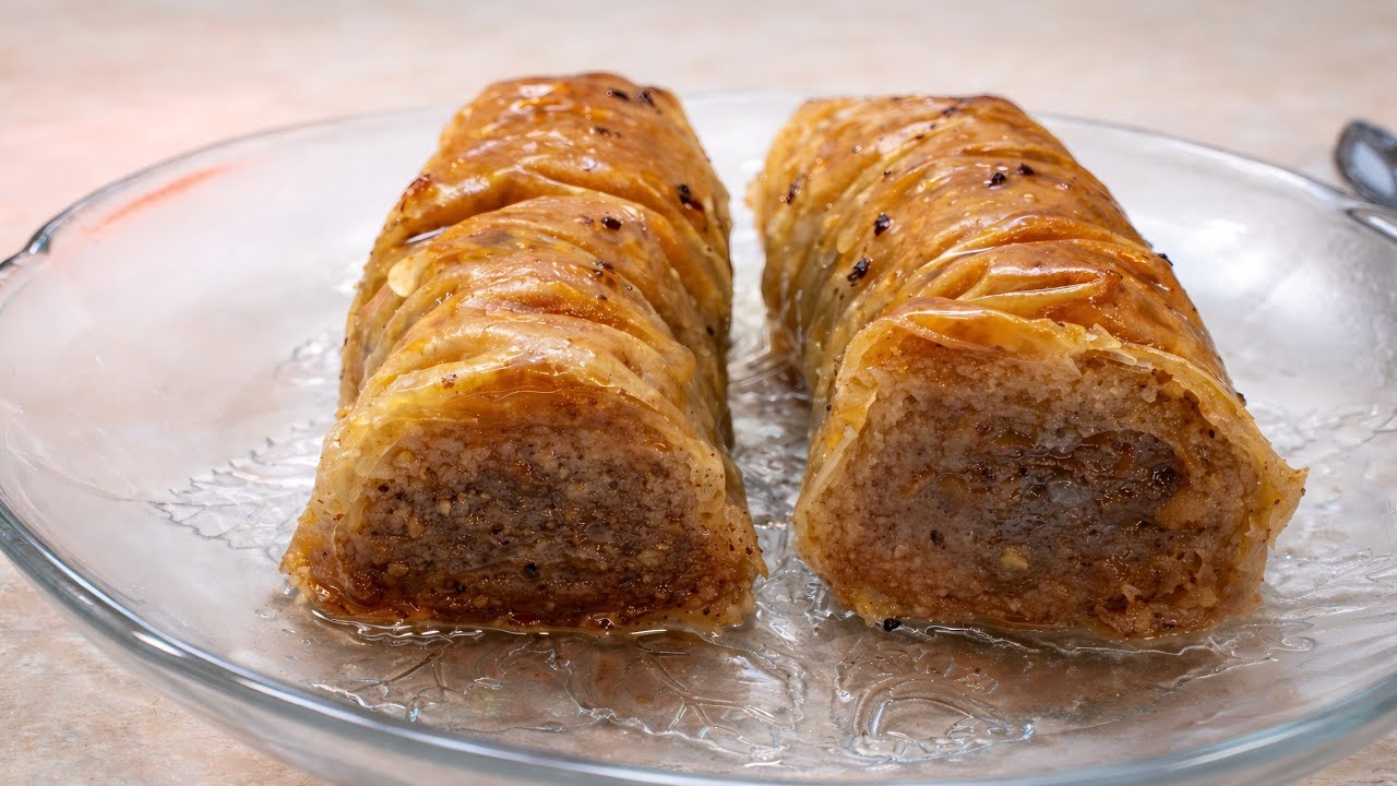 DIVIT BAKLAVA ROLOVANA  PRAVLJENJE POMOCU IGLE | Kuhaj i Peci