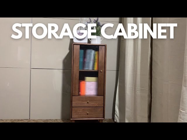 Fancyarn Walnut Storage Cabinet