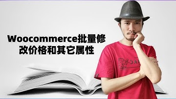 woocommerce批量修改价格和其它属性| 外贸B2B建站教程 | wordpress woocommerce教程
