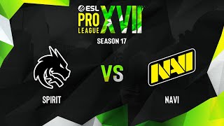 Spirit vs NaVi | Map 2 Nuke | ESL Pro League Season 17