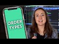 Stock Market Order Types (Market Order, Limit Order, Stop Loss, Stop Limit)