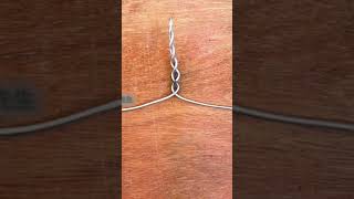 Wire is shaped into looping zigzags like centipedes,formed manually with wooden support only #viral