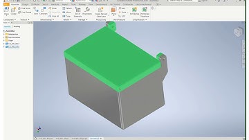 Inventor Demo Video - Simple Assembly Model of a Box