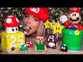 ASMR MARIO PARTY FOOD, EDIBLE MARIO, EDIBLE PIRANHA PLANT, GOOMBA, WARP PIPE, STAR, MUKBANG 먹방