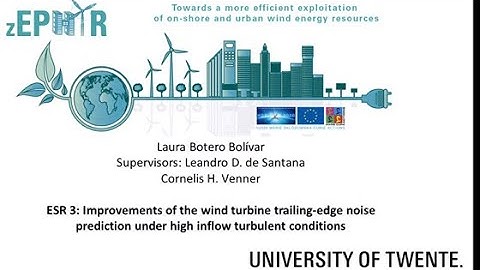 2023 H2020 Zephyr ESR 3: Improvements of the wind turbine trailing-edge noise prediction