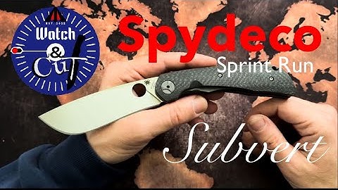 1st look at the Spyderco Subvert Sprint Run