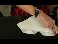 Tutoriel  origami cur en serviette 