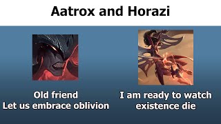 The relationship between Aatrox and other Darkins