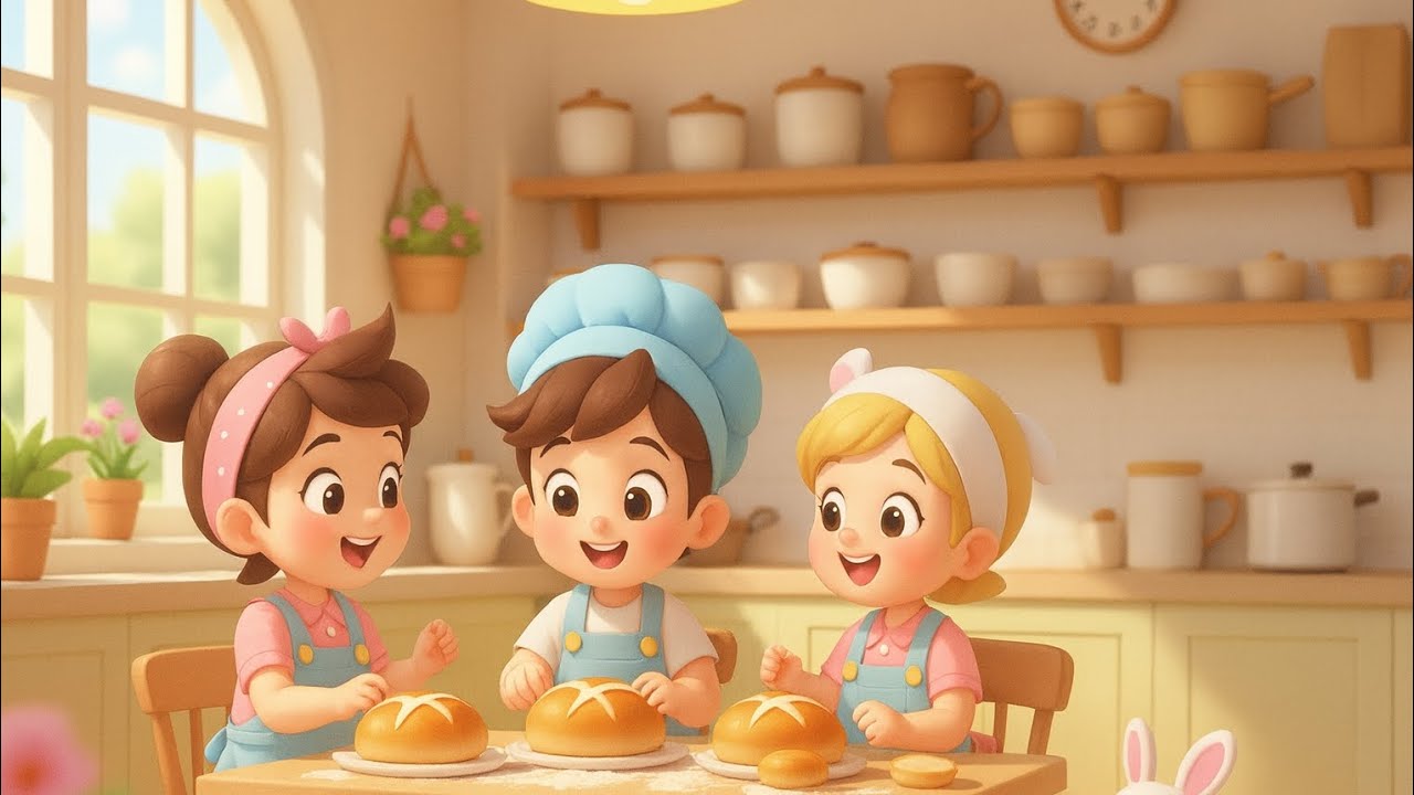 Hot Cross Buns 🍞 | 30 Minutes of Happy Kids Songs | Garden of Joy 3D Animation