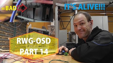 RWG-OSD #14 : ITS ALIVE!!!!!!! Not Without Some Trouble Though... OverSize Delta 3D Printer Build