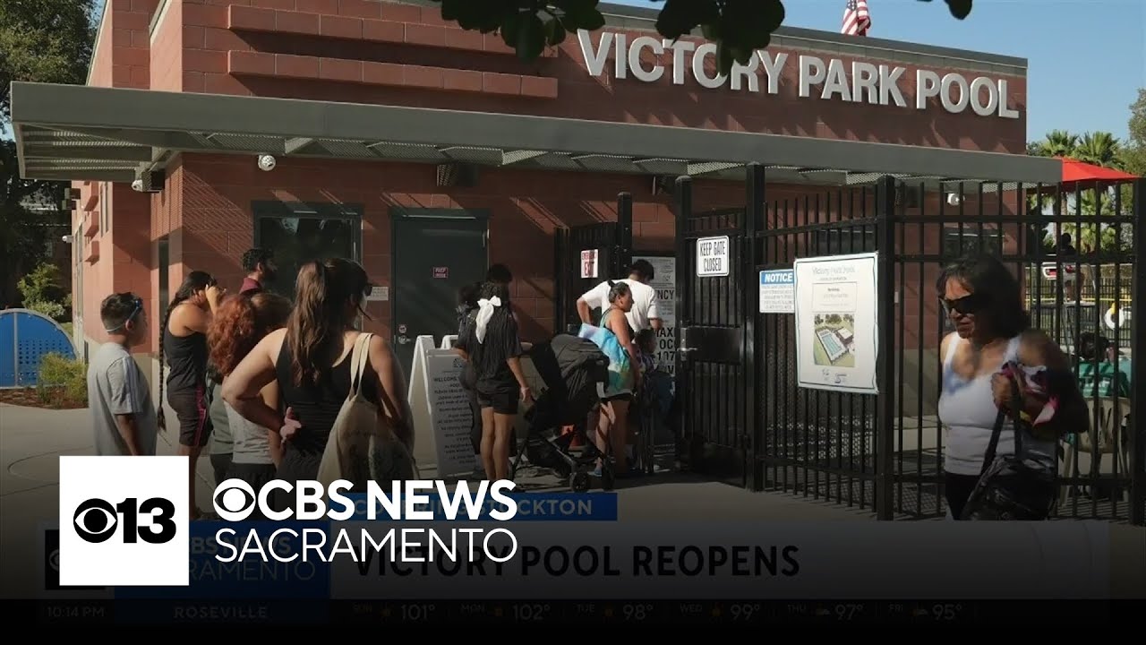 After nearly a decade, Victory Park Pool reopens in Stockton