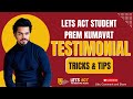 Meet prem a rising star and proud student of lets act