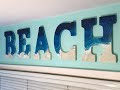 HOW TO - MAKE LARGE BEACH SIGN - with Acrylic paint