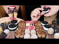 ASMR MINI CHOCOLATE MOUSSE, CHEESECAKE, ICE CREAM CONES, MOCHI 리얼사운드 먹방 | Kim&Liz ASMR