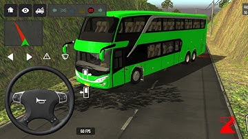 2025 new coach bus simulator 💥 || indonesia bus simulator part-192 #bus #game #simulator #comman