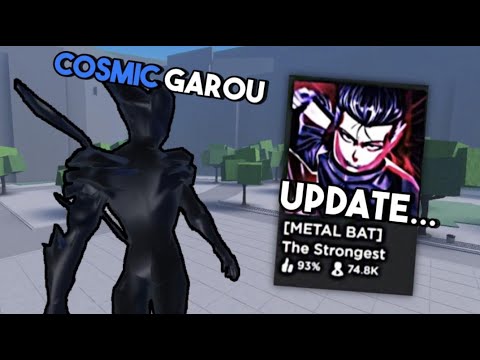 Becoming COSMIC GAROU in Roblox Saitama Battlegrounds 