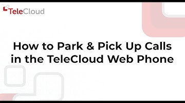 How to Park & Pick Up Calls in the TeleCloud Web Phone