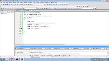 Programming C or C++   Rules for naming identifier