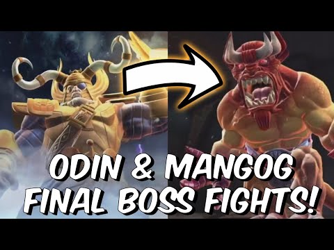 Odin & Mangog Final Boss Fights & Ultimate Moves – Cavalier Quest – Marvel Contest of Champions