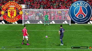 FC24.MANCHESTER UTD VS PSG PENALTY SHOOTOUT AL GOAL RONALDO  VS MESSI GAMEPLAY PLAY STATION