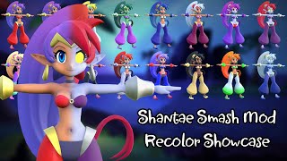 Super Smash Bros Ultimate Shantae Mod Recolor Showcase