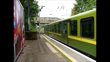 Dart Class 8100 departing from Dalkey