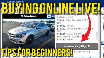 HOW TO BUY CARS THROUGH ONLINE AUTO AUCTION: TIPS, TRICKS, STRATEGIES & LIVE BIDDING FOR BEGINNERS!
