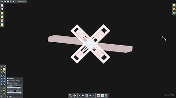 Algodoo scripted 4 cylinder aircraft engine